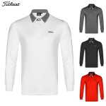 titleist 골프 4종 남성 기능성 긴팔 카라 티셔츠