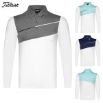titleist 골프 3종 남성 기능성 긴팔 카라 티셔츠