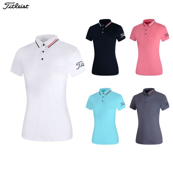 titleist 골프 5종 여성 기능성 반팔 카라 티셔츠