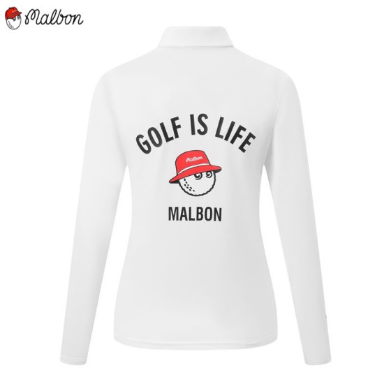 malbon 2종 여성 골프 긴팔 카라티셔츠