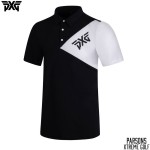 PXG 골프 2종 남성 투톤 기능성 반팔 카라 티셔츠