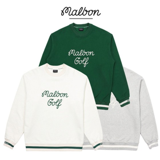 malbon 3종 남성 긴팔 맨투맨 티셔츠