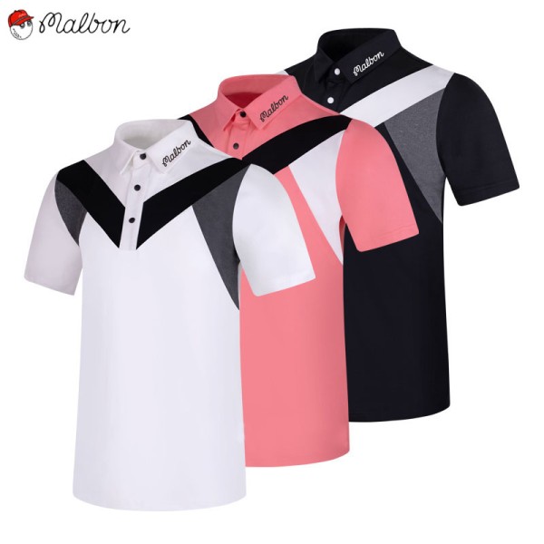 malbon 골프 3종 남성 기능성 반팔 카라티셔츠