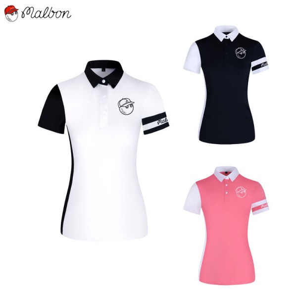 malbon 골프 3종 여성 기능성 반팔 카라 티셔츠