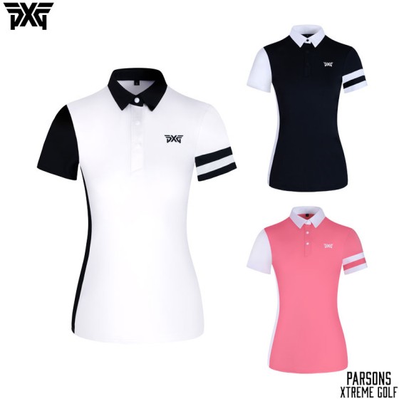 PXG 골프 3종 여성 기능성 반팔 카라 티셔츠