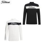titleist 타이틀리스트 2종 남성 투톤 폴라 긴팔 티셔츠