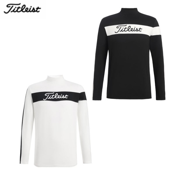 titleist 타이틀리스트 2종 남성 투톤 폴라 긴팔 티셔츠