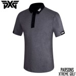 PXG 4종 남성 투톤 넥 카라 반팔 티셔츠