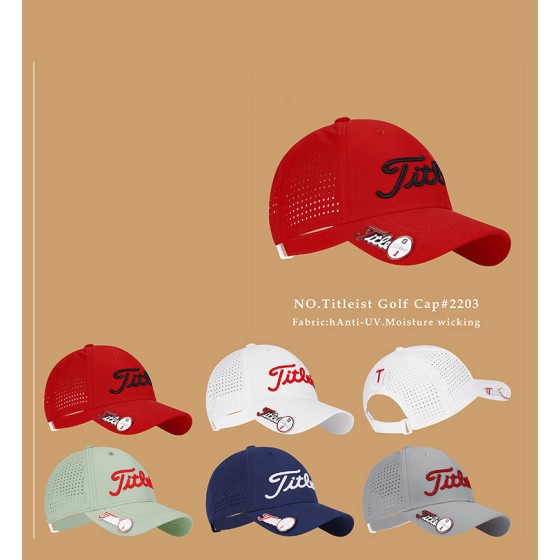 titleist 4종 남녀공용 골프 모자